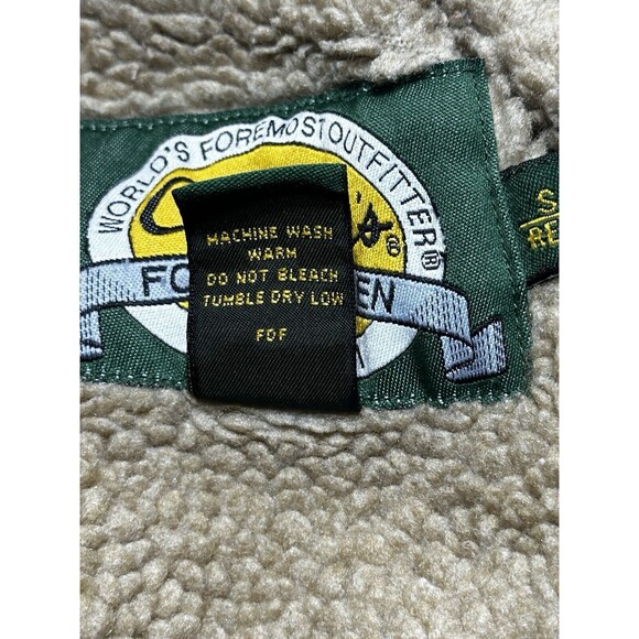 Cabela's Womens Brown Jacket Lined Sherpa Full Zip Collared Zip Size Small FLAWS - Picture 10 of 11